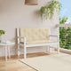 Vidaxl jardin banc coussin 120x (50 + 50) x7 cm Oxford tissu beige
