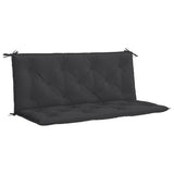 vidaXL Coussin de banc de jardin 120x(50+50)x7 cm tissu Oxford noir - afbeelding 2