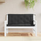 vidaXL Coussin de banc de jardin 120x(50+50)x7 cm tissu Oxford noir