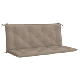 VidaXL coussin de banc de jardin 120x(50+50)x7 cm tissu oxford taupe - afbeelding 2