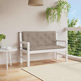 VidaXL coussin de banc de jardin 120x(50+50)x7 cm tissu oxford taupe - afbeelding 1