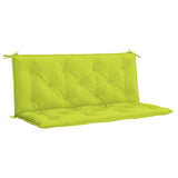 VidaXL Coussin de banc de jardin 120x(50+50)x7 cm Tissu Oxford vert vif - afbeelding 2