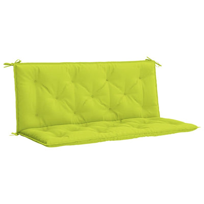 VidaXL Coussin de banc de jardin 120x(50+50)x7 cm Tissu Oxford vert vif
