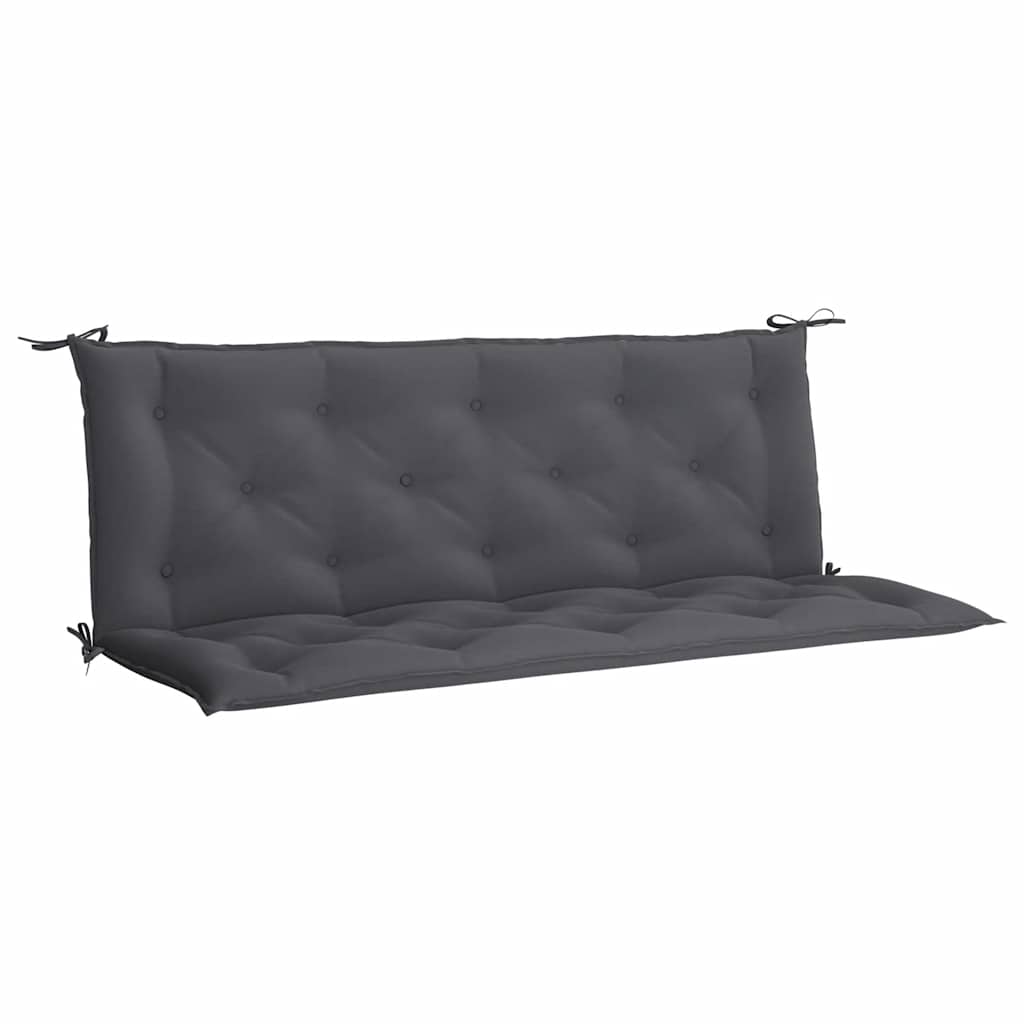 Vidaxl jardin banc coussin 150x (50 + 50) x7 cm oxford tissu anthracite colored