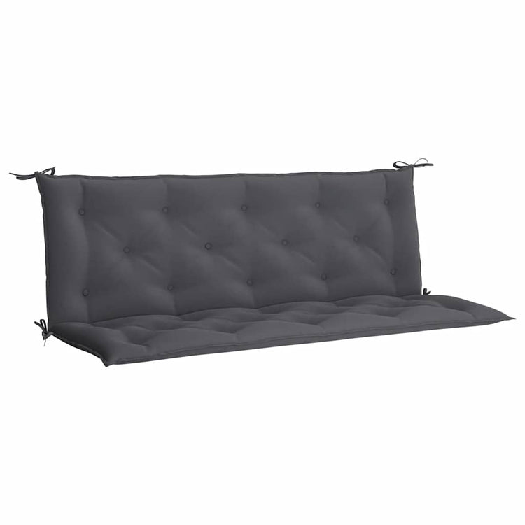 Vidaxl jardin banc coussin 150x (50 + 50) x7 cm oxford tissu anthracite colored