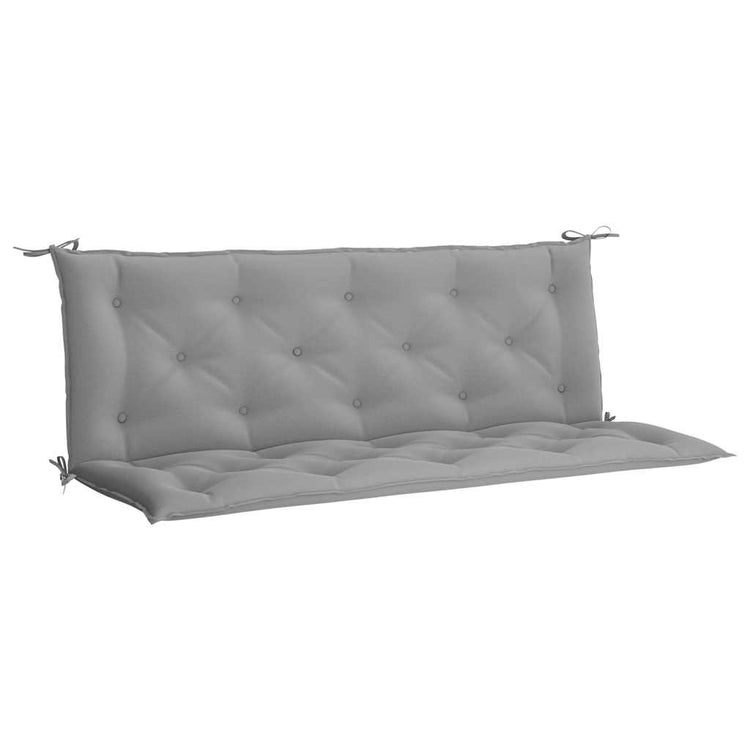 Vidaxx coussin de banc de jardin 150x(50+50)x7 cm tissu oxford gris