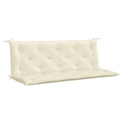VidaXL Coussin de banc de jardin 150x(50+50)x7 cm Tissu Oxford Crème Blanc - afbeelding 2