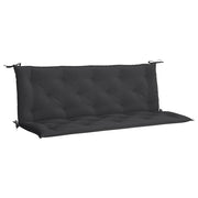 VidaXL Coussin de banc de jardin 150x(50+50)x7 cm tissu Oxford noir - afbeelding 2