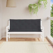 VidaXL Coussin de banc de jardin 150x(50+50)x7 cm tissu Oxford noir - afbeelding 3