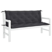VidaXL Coussin de banc de jardin 150x(50+50)x7 cm tissu Oxford noir - afbeelding 1
