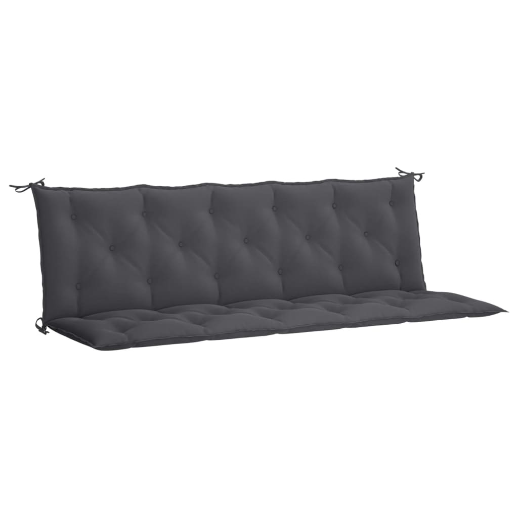 Vidaxl jardin banc coussin 180x (50 + 50) x7 cm Oxford tissu anthracite colored