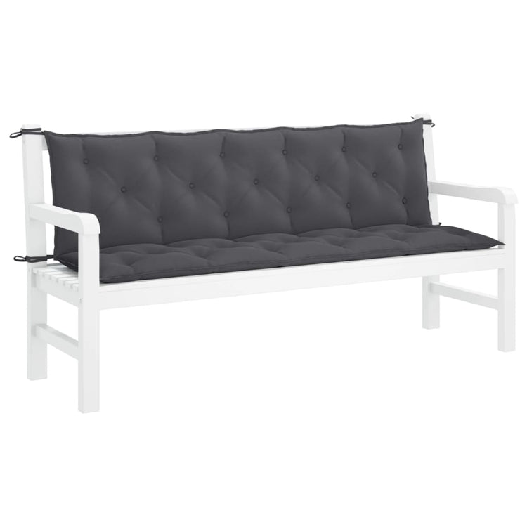 Vidaxl jardin banc coussin 180x (50 + 50) x7 cm Oxford tissu anthracite colored