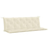 VidaXL Coussin de banc de jardin 180x(50+50)x7 cm Tissu Oxford Crème Blanc