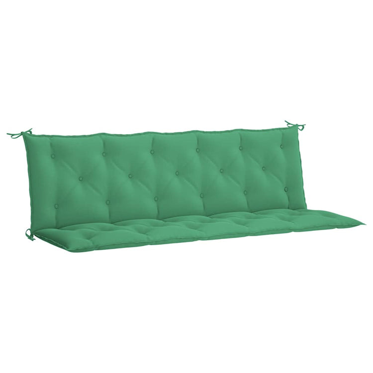 vidaXL Coussin de banc de jardin 180x(50+50)x7 cm Tissu Oxford vert