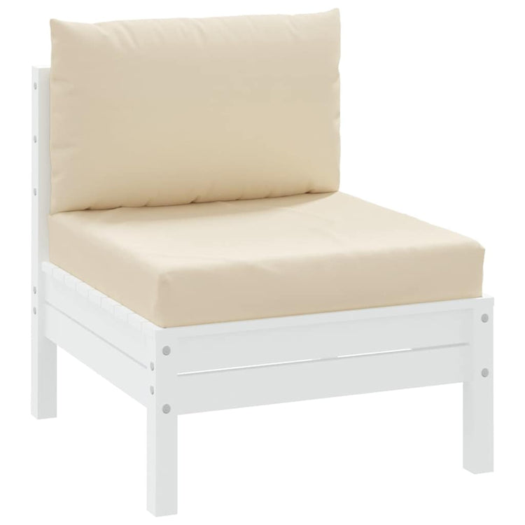 VidaXL coussins de palette 2 pcs tissu beige
