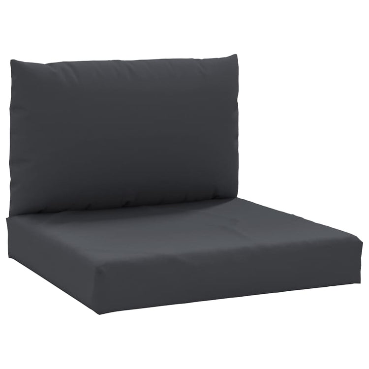 Coussins de palette vidaxl 2 st tissu noir