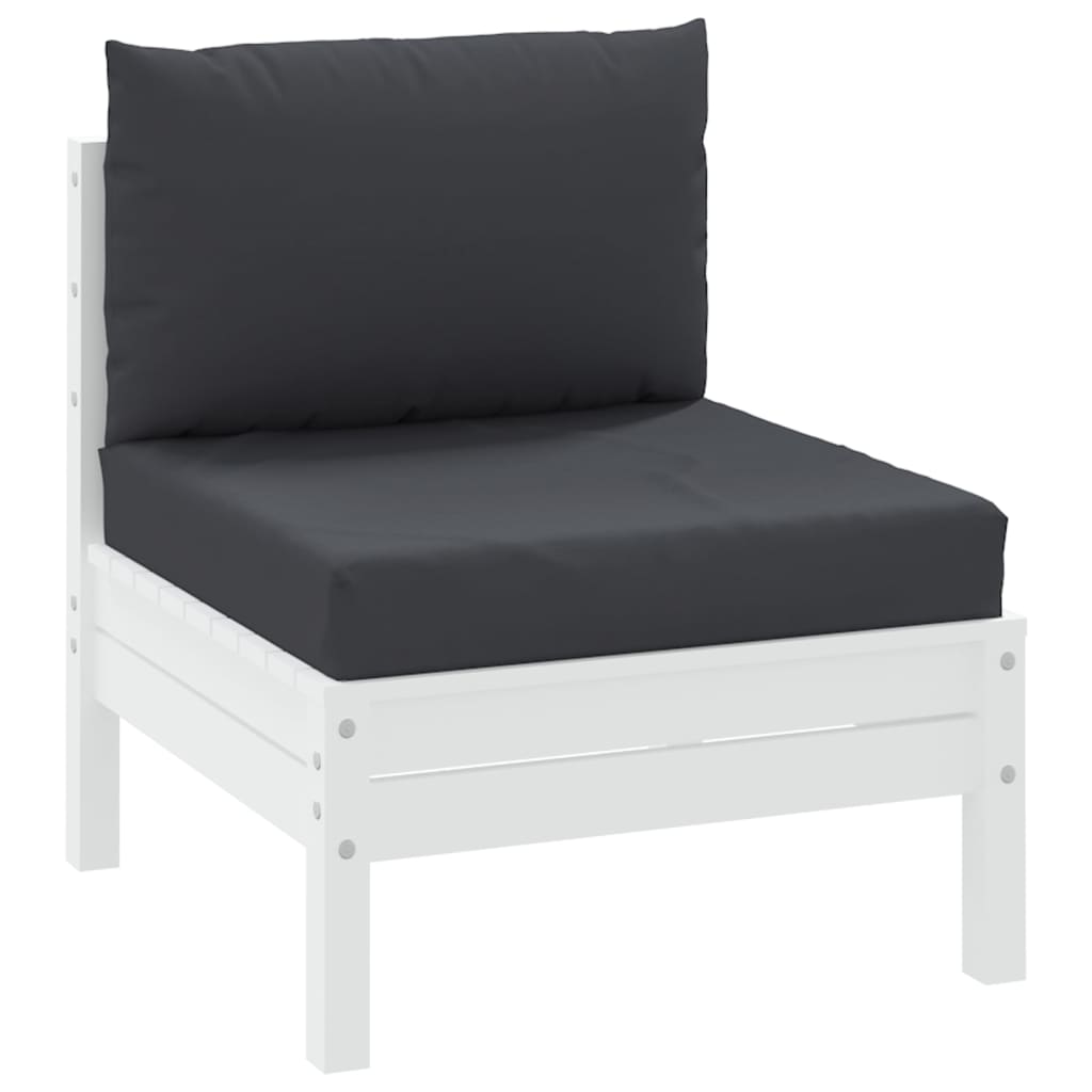 Coussins de palette vidaxl 2 st tissu noir