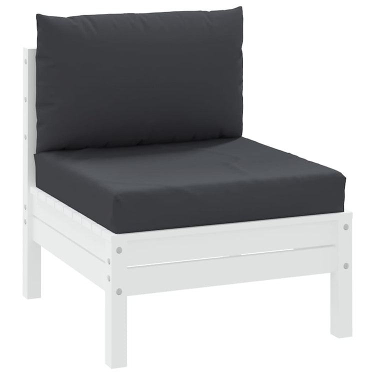Coussins de palette vidaxl 2 st tissu noir