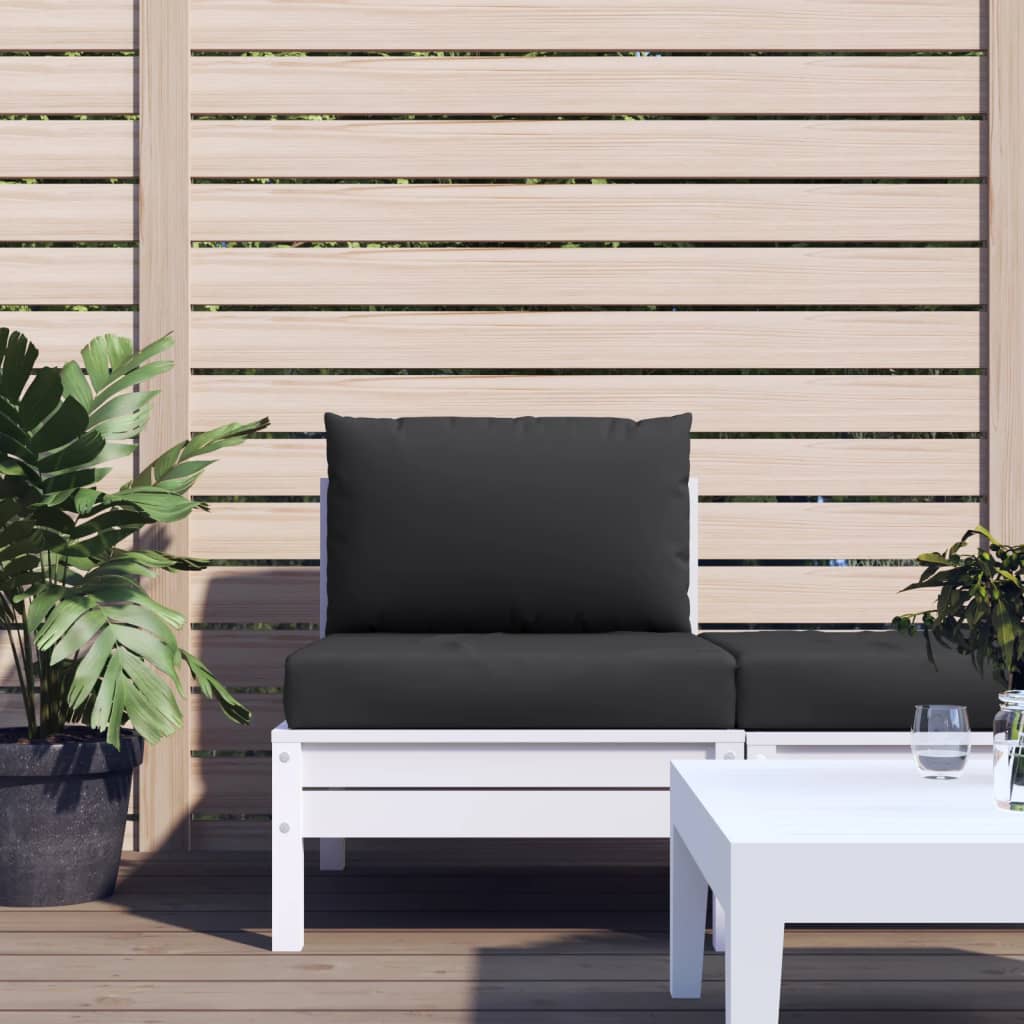 Coussins de palette vidaxl 2 st tissu noir