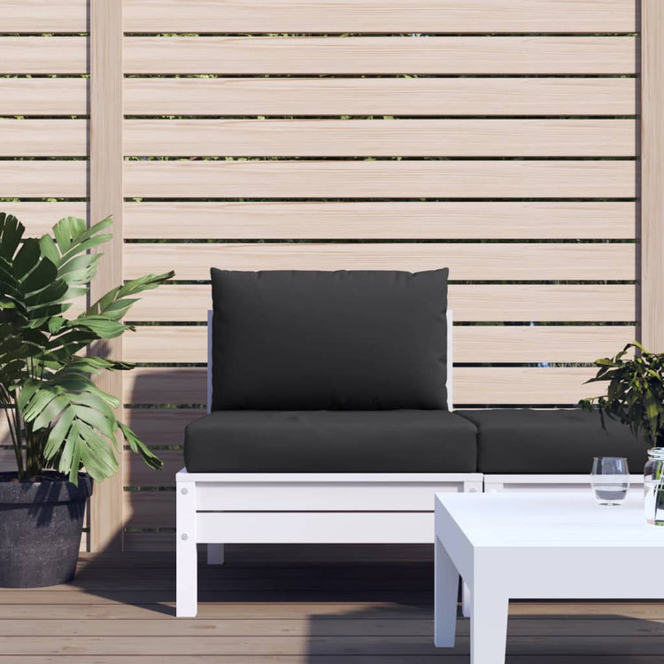 Coussins de palette vidaxl 2 st tissu noir