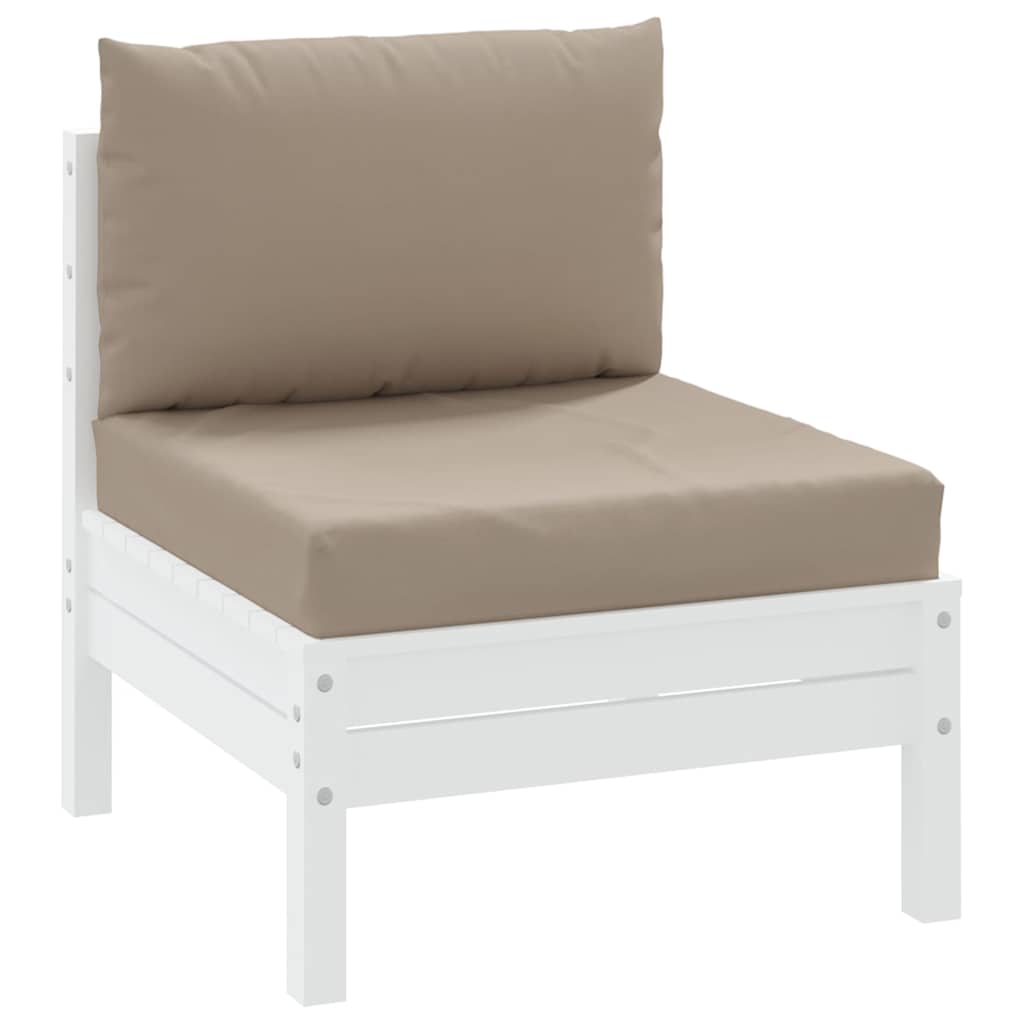 Vidaxl Pallet Cushions 2 St Oxford tissu taupe