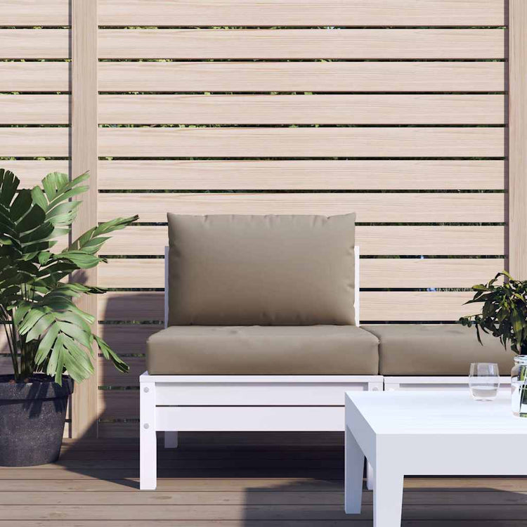 Vidaxl Pallet Cushions 2 St Oxford tissu taupe