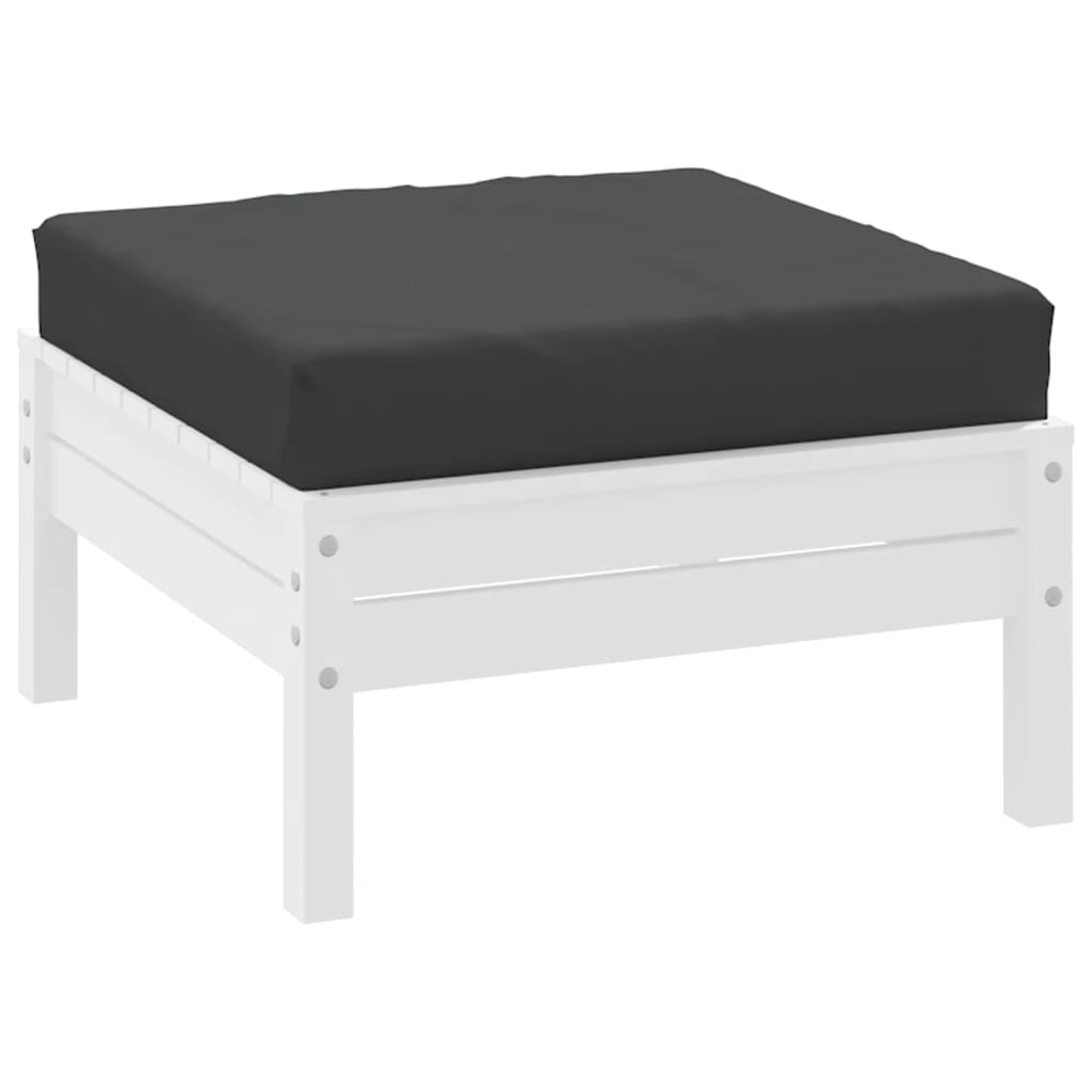 VidaXL coussin de palette 60x60x6 cm tissu oxford noir