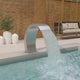 Fontaine de piscine Vidaxl avec LEDS 22x60x70 cm en acier inoxydable 304