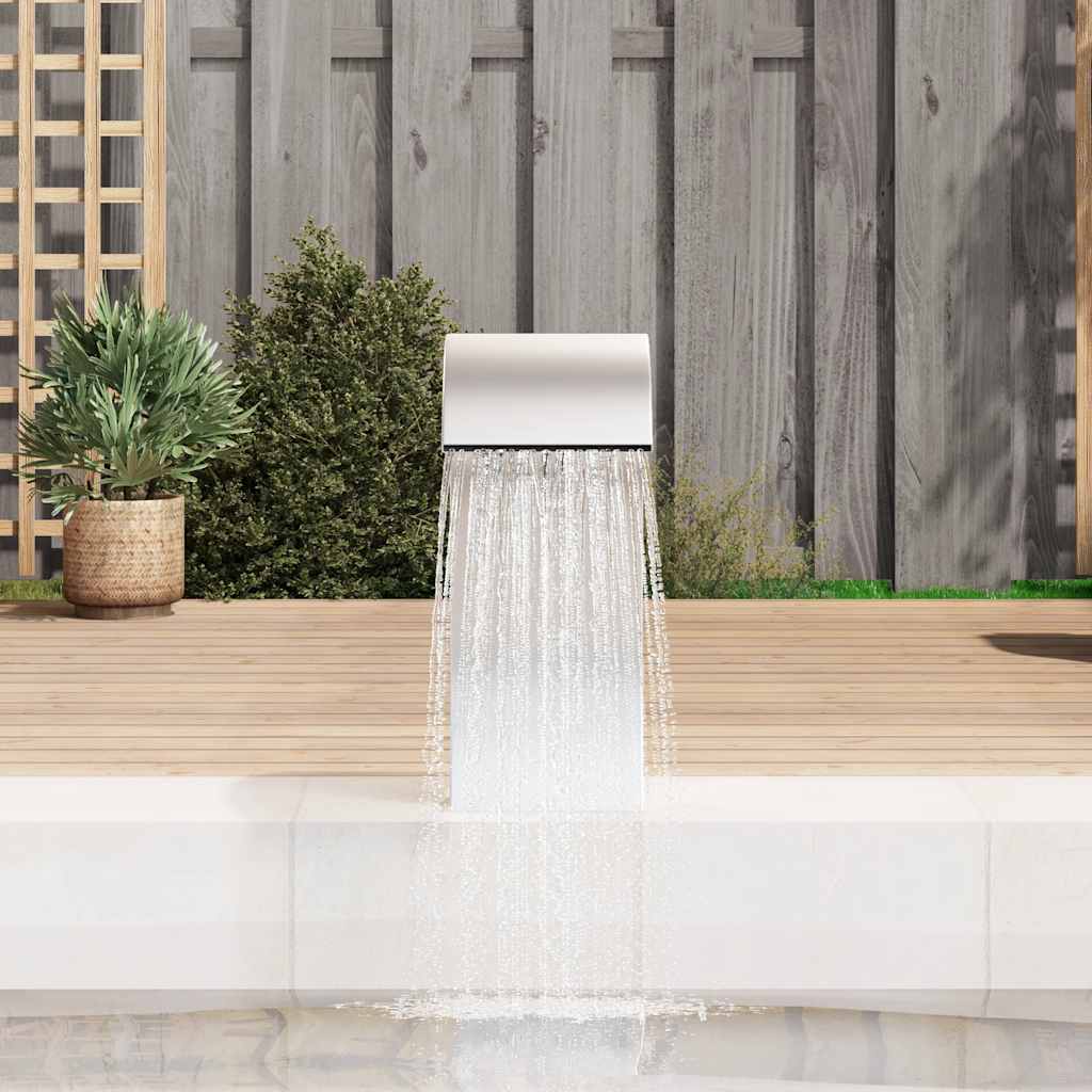 Fontaine de piscine Vidaxl 22x60x70 cm en acier inoxydable 304