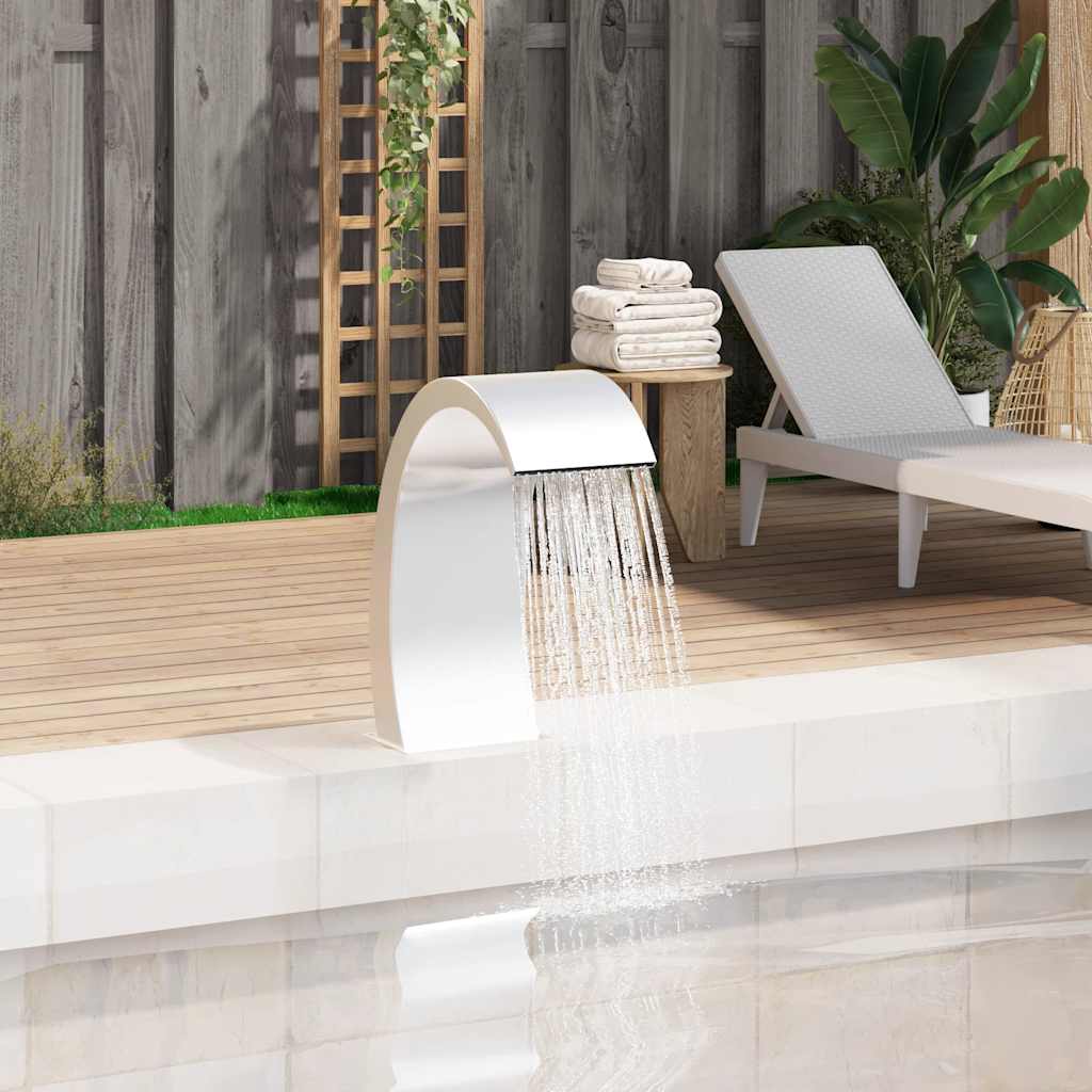 Fontaine de piscine Vidaxl 22x60x70 cm en acier inoxydable 304