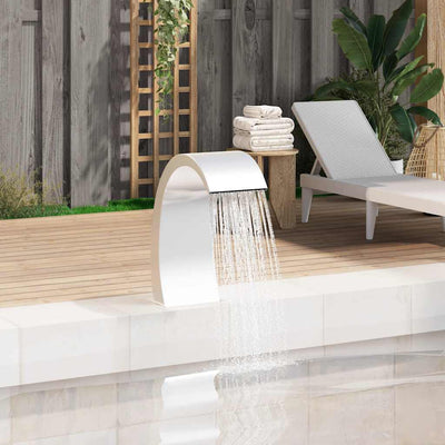 Fontaine de piscine Vidaxl 22x60x70 cm en acier inoxydable 304