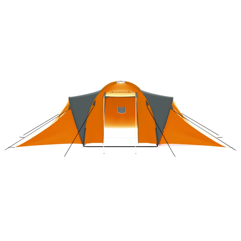 Vidaxl Tent à 9 tissus gris et orange