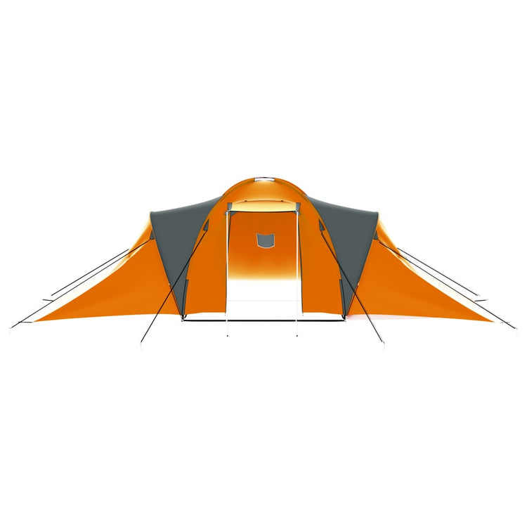 Vidaxl Tent à 9 tissus gris et orange