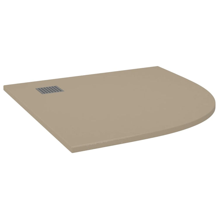 Bac de douche Vidaxl 90x90 cm SMC marron