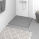 Bac de douche vidaxl 80x80 cm smc gris