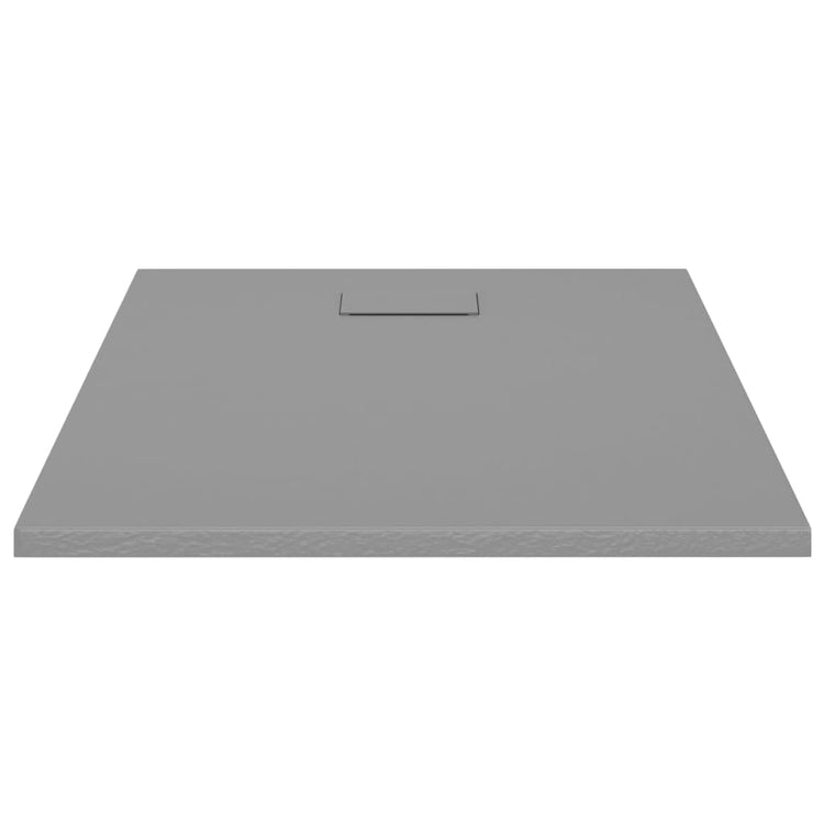 Bac de douche Vidaxl 100x80 cm SMC Gray