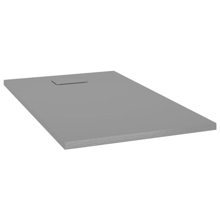 Bac de douche Vidaxl 120x70 cm SMC Gray