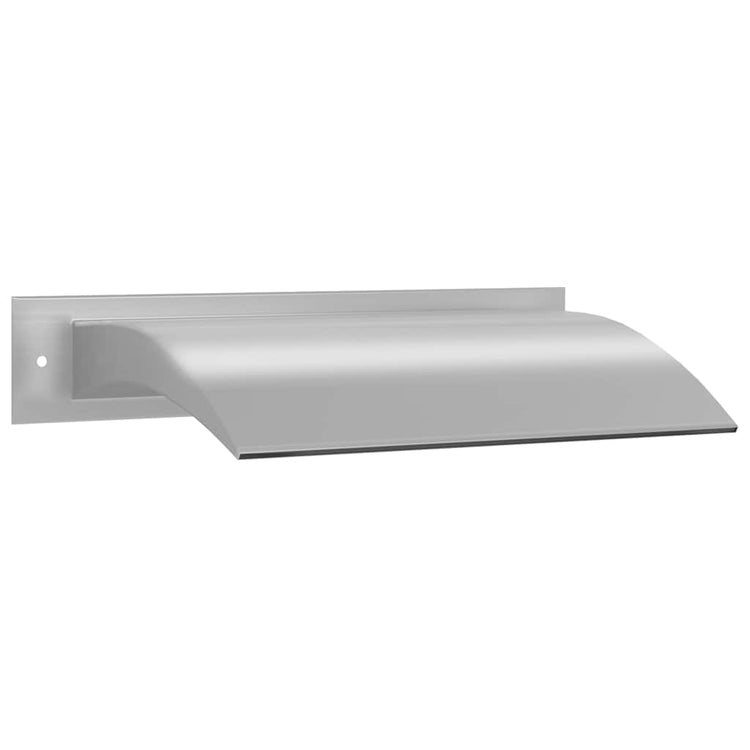 Vidaxl Piscine Fountain 45x26x13 cm en acier inoxydable en argent coloré