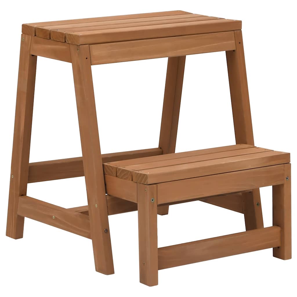 Vidaxl Tabouret pliable en pin solide