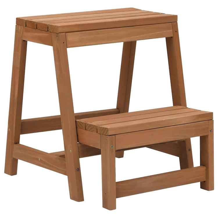 Vidaxl Tabouret pliable en pin solide