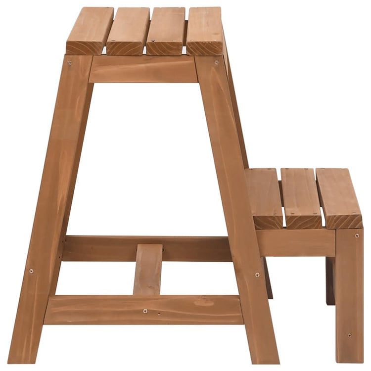 Vidaxl Tabouret pliable en pin solide
