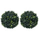 Vidaxl kunstbuxus bulbes 2 pcs 22 cm