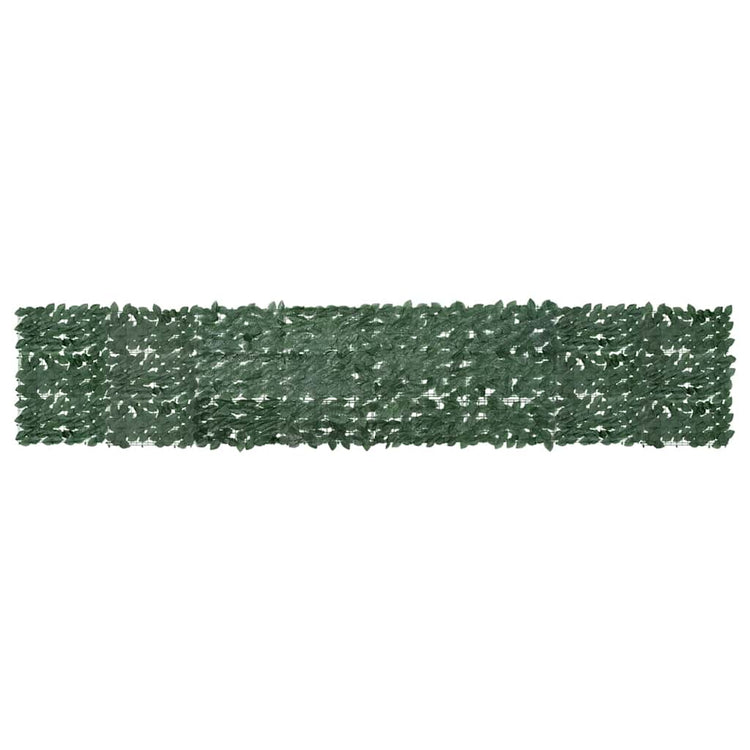 Écran de balcon Vidaxl avec feuilles vert foncé 400x75 cm