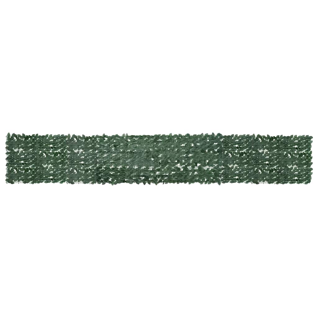 Écran de balcon Vidaxl avec feuilles vert foncé 500x75 cm