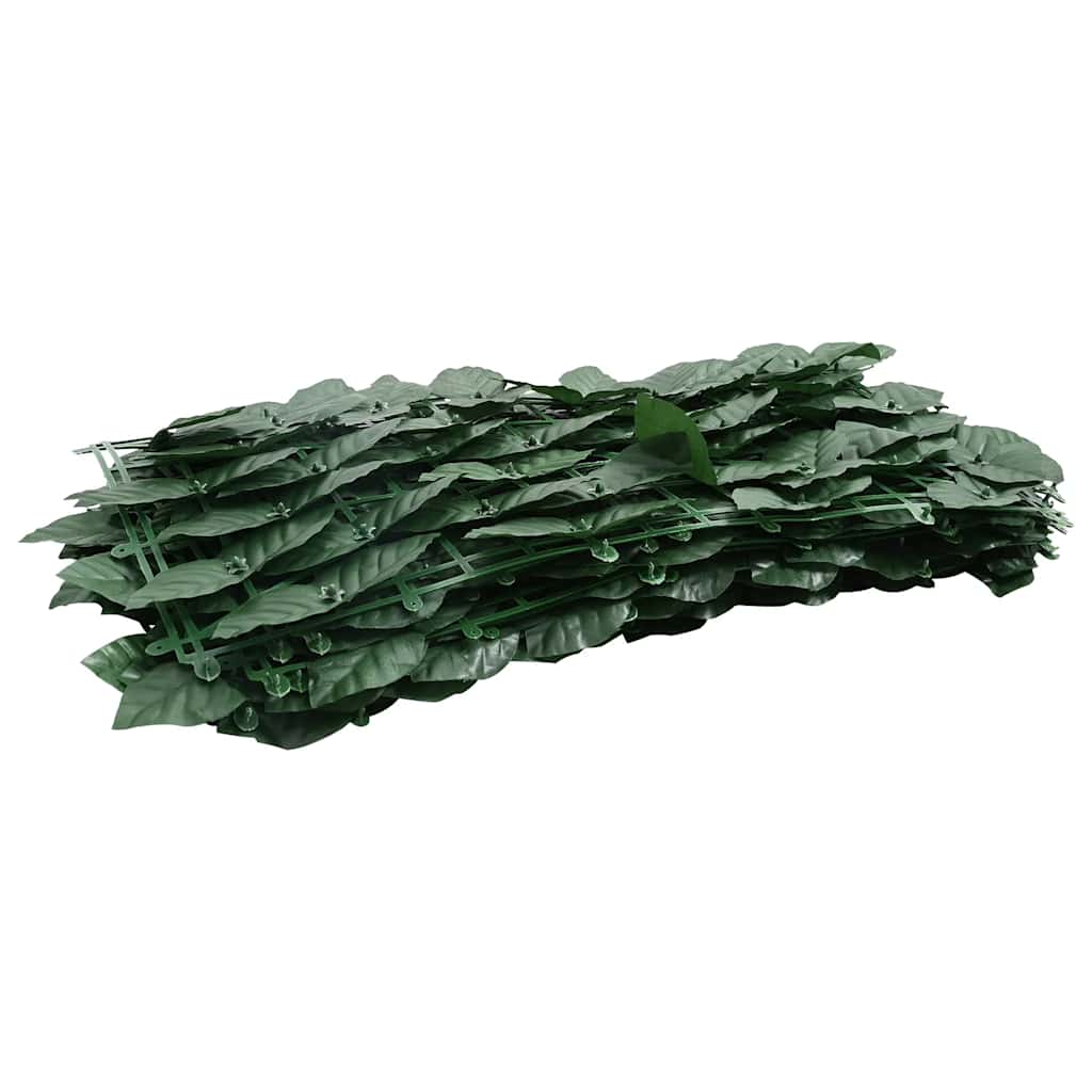 Écran de balcon Vidaxl avec feuilles vert foncé 500x75 cm