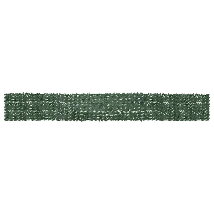 Écran de balcon Vidaxl avec feuilles vert foncé 600x75 cm