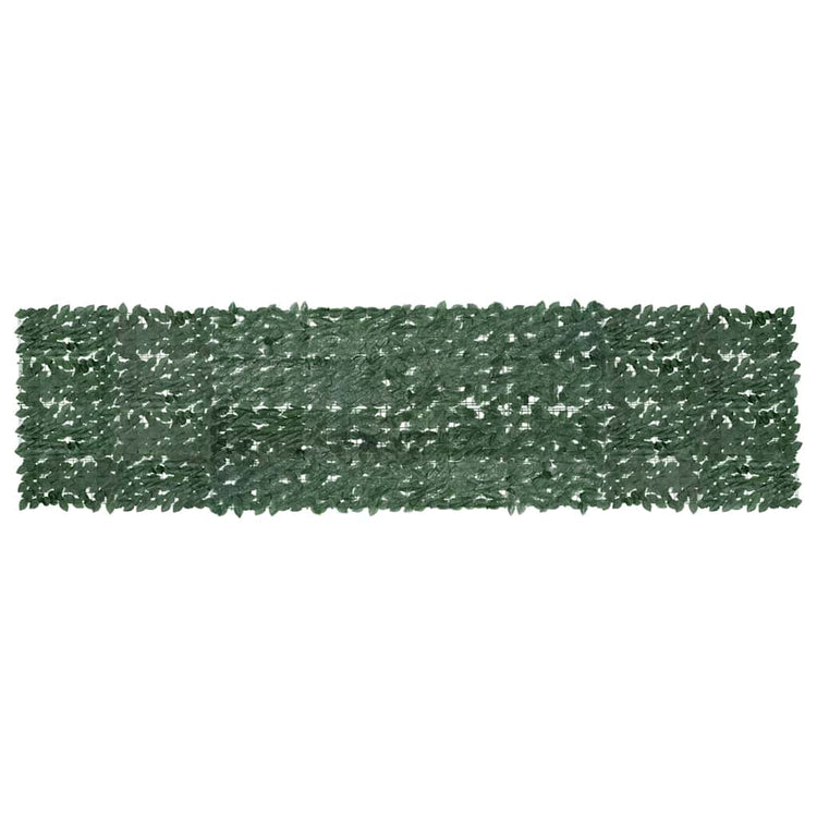 Écran de balcon Vidaxl avec feuilles vert foncé 400x100 cm