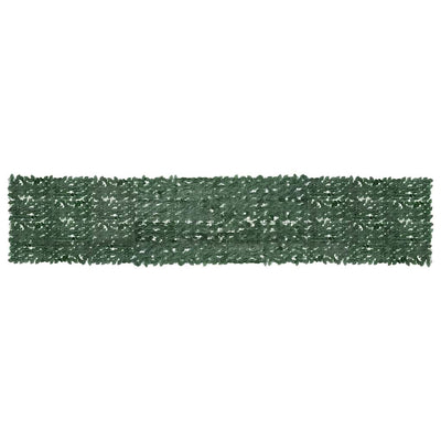 Écran de balcon Vidaxl avec feuilles vert foncé 500x100 cm