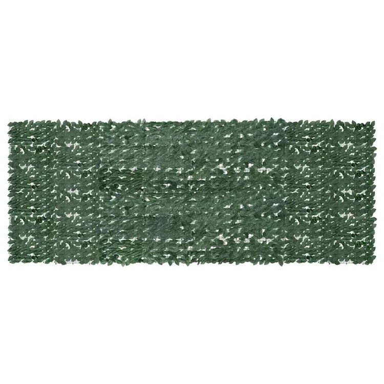 Écran de balcon Vidaxl avec feuilles vert foncé 400x150 cm