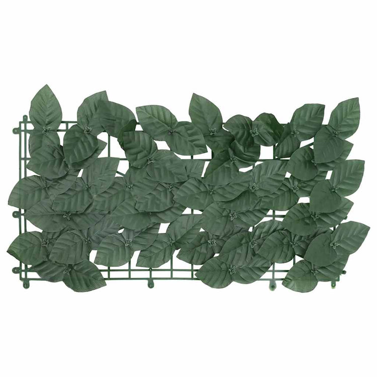 Écran de balcon Vidaxl avec feuilles vert foncé 400x150 cm